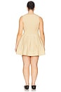 view 6 of 6 by Marianna Rini Mini Dress in Light Beige