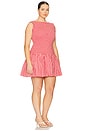 view 4 of 7 by Marianna Gwen Mini Dress in Red & White