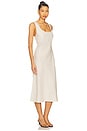 view 2 of 4 by Marianna Eula Linen Midi Dress in Natural Beige