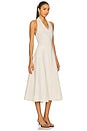 view 2 of 3 by Marianna Uma Linen Midi Dress in Natural Beige