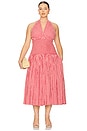 view 2 of 7 by Marianna Gwen Midi Dress in Red & White