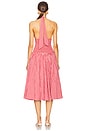 view 5 of 7 by Marianna Gwen Midi Dress in Red & White