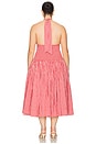 view 6 of 7 by Marianna Gwen Midi Dress in Red & White