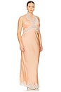 view 4 of 6 by Marianna Lay Midi Dress in Peach