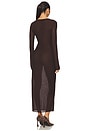 view 5 of 6 by Marianna Delmer Midi Dress in Brown