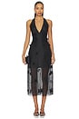 view 1 of 4 by Marianna Minah Midi Dress in Black