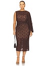 view 2 of 11 by Marianna Ayden Midi Dress in Dark Brown