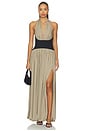 view 1 of 6 Vestido Midi Reba da Marianna in Beige
