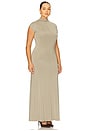 view 4 of 6 by Marianna Rebecca Maxi Dress in Beige