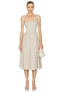 view 1 of 3 by Marianna Maricel Midi Dress in Taupe