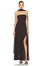 view 1 of 4 by Marianna Tia Gown in Dark Brown