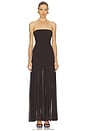view 2 of 4 by Marianna Tia Gown in Dark Brown