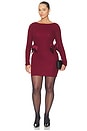 view 2 of 6 by Marianna Dinara Mini Dress in Burgundy