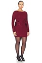 view 4 of 6 by Marianna Dinara Mini Dress in Burgundy