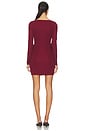 view 5 of 6 by Marianna Dinara Mini Dress in Burgundy