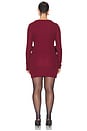 view 6 of 6 by Marianna Dinara Mini Dress in Burgundy
