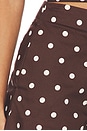 view 6 of 6 Polina Short in Brown & Ivory Dot