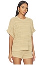 view 2 of 4 Kym Openwork Short in Taupe
