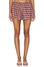 view 1 of 6 Leny Short in Brown Geo Dot