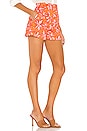 view 2 of 4 The Doriane Short in Orange Floral