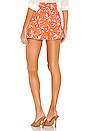 view 3 of 4 The Doriane Short in Orange Floral