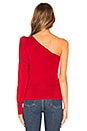 view 3 of 4 PULL UNE ÉPAULE DÉNUDÉE ONE SHOULDER in Red