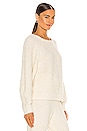 view 2 of 4 Boucle Balloon Sleeve Raglan in Winter White