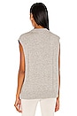 view 3 of 4 Oversized Sweater Vest in Heather Grey