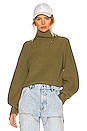 view 1 of 4 Raylee Turtleneck Sweater in Dusky Green