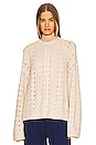 view 1 of 4 Farida Cable Crewneck Pullover in Ivory