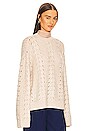 view 2 of 4 Farida Cable Crewneck Pullover in Ivory