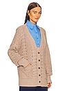 view 2 of 4 CARDIGAN OVERSIZED DE TRICÔ CAILEAN in Taupe