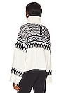 view 3 of 4 Caledon Boxy Fairisle Turtleneck Sweater in Ivory Multi