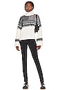 view 4 of 4 Caledon Boxy Fairisle Turtleneck Sweater in Ivory Multi