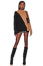 view 4 of 4 Dagan Color Block Crewneck in Black & Camel