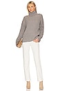 view 4 of 4 Amias Turtleneck in Heather Grey