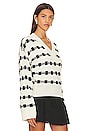 view 2 of 4 Evran Check Sweater in White & Black