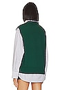 view 4 of 5 Oversized Sweater Vest in Collegiate Green
