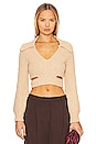 view 1 of 4 Imani Boucle Knit Pullover in Beige