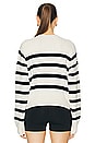 view 4 of 6 by Marianna Brial Striped Sweater in Cream & Black