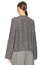 view 3 of 4 Adria Cable Sweater in Charcoal Grey
