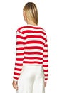 view 4 of 6 by Marianna Valerie Cardigan in Red & Ivory