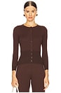 view 1 of 8 by Marianna Maradona Knit Cardigan in Brown