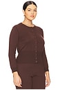 view 4 of 8 by Marianna Maradona Knit Cardigan in Brown