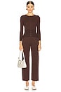 view 7 of 8 by Marianna Maradona Knit Cardigan in Brown