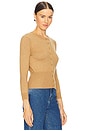 view 3 of 8 by Marianna Maradona Knit Cardigan in Dark Beige