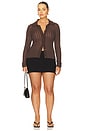 view 8 of 8 by Marianna Olivie Cardigan in Chocolate Brown
