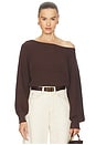 view 1 of 8 by Marianna Indre Sweater in Chocolate Brown