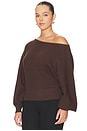 view 4 of 8 by Marianna Indre Sweater in Chocolate Brown