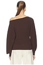 view 5 of 8 by Marianna Indre Sweater in Chocolate Brown